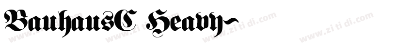 BauhausC Heavy字体转换